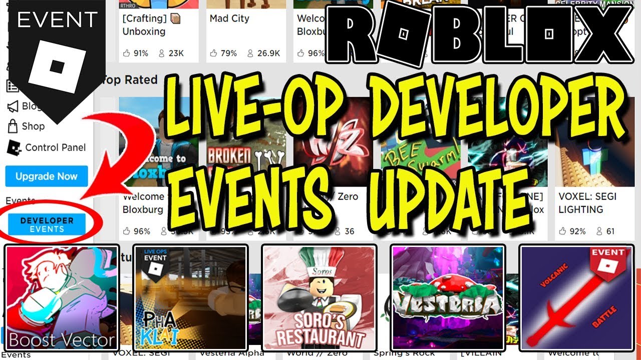 Roblox Update Events