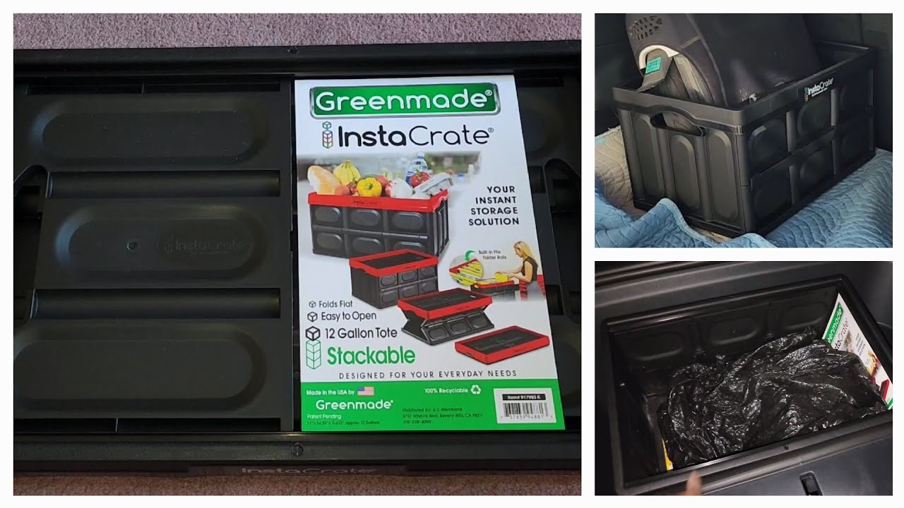 Greenmade 12 Gallon Storage Bin, 4-pack