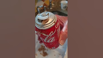 Coca-Cola can explodes after being in the freezer for 8 hours