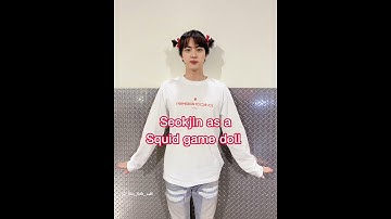 Seokjin as Squid game doll #shorts #jin #squidgame #bts