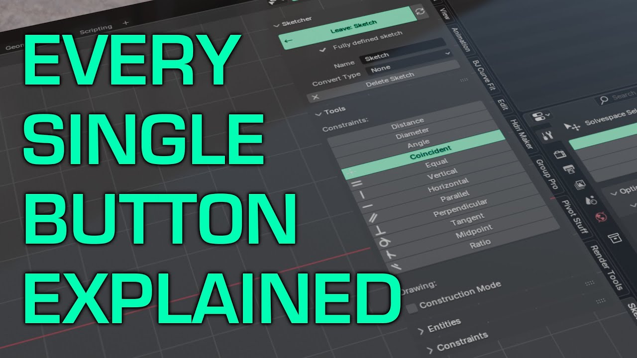 CAD Sketcher для Blender