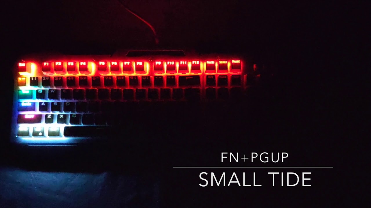 AULA Keyboard light modes demonstration YouTube