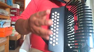 Video thumbnail of "instrumental AMARTE SOLO A TI  instruccional acordeon de FA  principiantes"