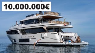À l'intérieur d'un superyacht à 10.000.000€ - Custom Line Navetta 30