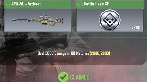 Call Of Duty Mobile Deal 2000 Damage in BR Matches Task Complete
