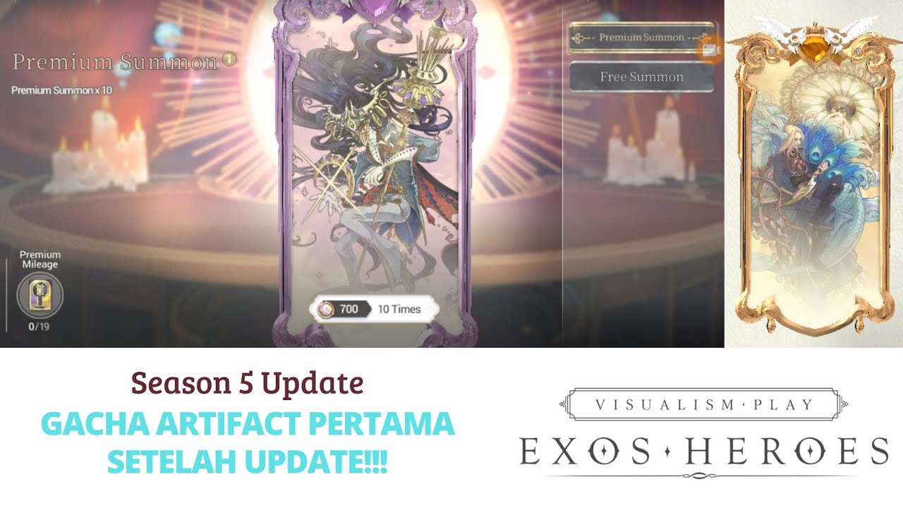 Gacha Artifact Pertama Setelah Update!!! | Season 5 Update | Exos Heroes Indonesia