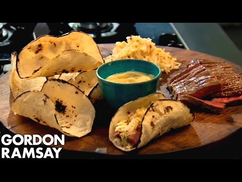 Beef Tacos with Wasabi Mayonnaise | Gordon Ramsay
