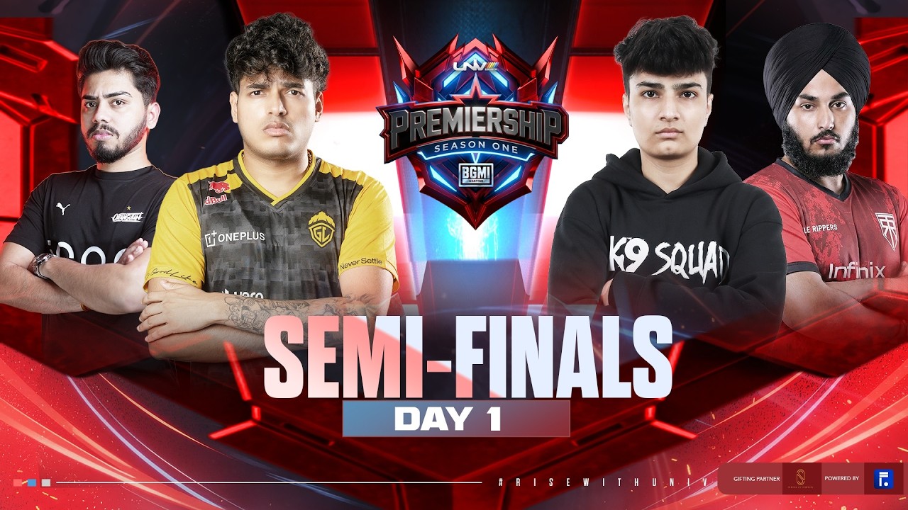 DAY 1-GEAR UP | SEMI-FINALS | PREMIERSHIP by UNIV | ft. #orangutan #godlike #bgmi #reckoningesports