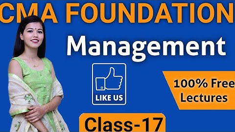 CMA Foundation Management || Class-17 || Himanshi Mam || DEEPAK CLASSES