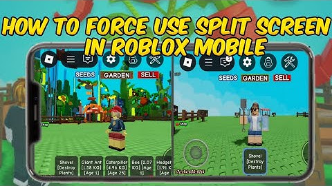 How To Force Split screen Roblox In Mobile