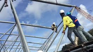 Space frame installation video