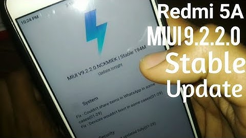 Miui 9.2.2.0 Redmi 5A || Redmi 5A Update Miui 9.2.2.0 Stable || Redmi 5A New Stable Update || 2018