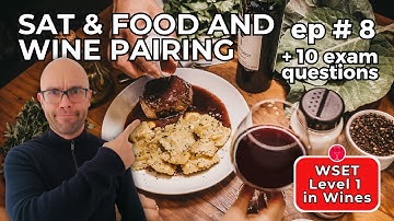 SAT Systematic Approach to Tasting & Food and Wine Pairing 🍇 WSET Level 1 in Wines: Episode #8