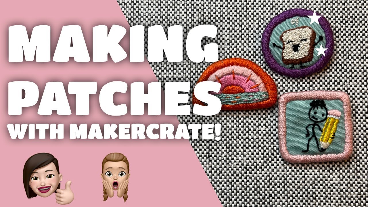 How to Make Embroidered Patches with Maker Crate! (Embroidered Apron ...
