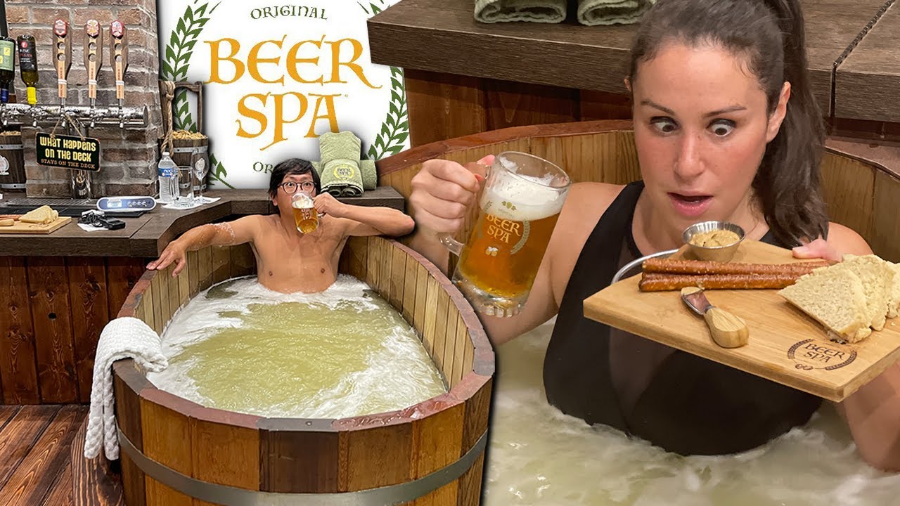 Visiting The First Beer Spa in America | HellthyJunkFood