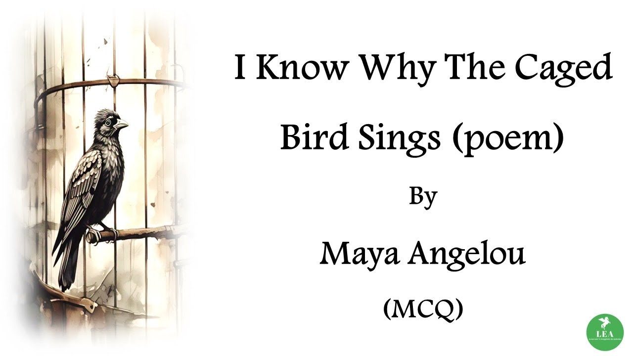 I KNOW WHY THE CAGED BIRD SINGS BY MAYA ANGELOU (MCQ) | Caged Bird |#pgtrb #set #ugcnet #cagedbird