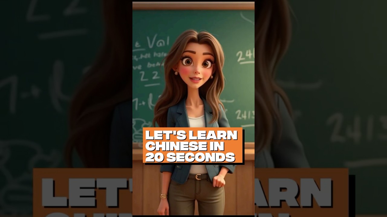 LET'S LEARN CHINESE IN 20 SEC #chinese #mandarin