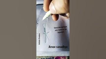 YouTube requested name Arnav vip Autograph/signature| How to make super Autograph #shorts #signature