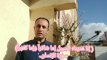 فيديو في الفرق بين شاكراً و كفوراً في سورة الإنسان..