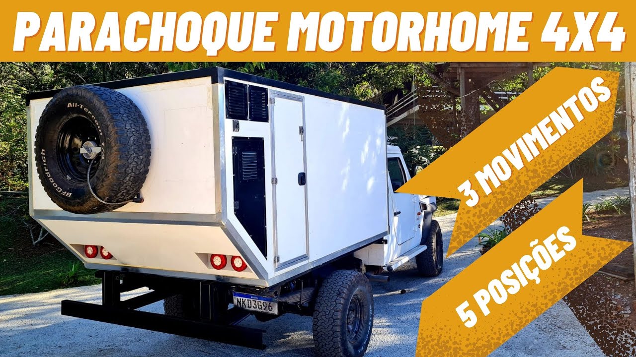 PARACHOQUE MUTANTE MOTORHOME 4X4 | URSO NA ESTRADA | CAMPER 4X4 | VEÍCULO DE EXPEDIÇÃO
