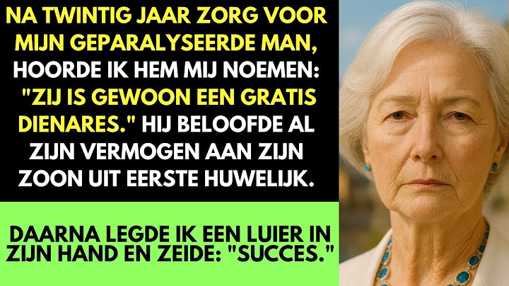 Na 20 Jaar Zorg Voor Mijn Verlamde Man Hoorde Ik Hem Mij Een Gratis Dienaar Noemen — Dus Ik...