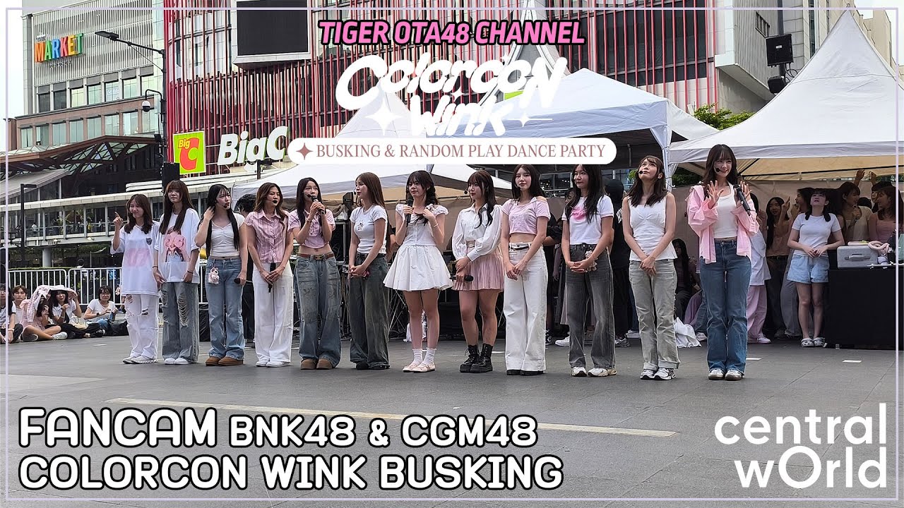 [Fancam] BNK48 & CGM48 @ Colorcon Wink Busking centralwOrld [FULL]