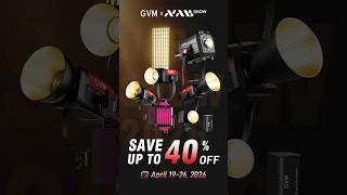 🎬 GVM Video Light NAB 2026 Online Sale — Save Up to 40% OFF! #photography @GVMLEDLIGHTS