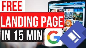 How to Create a LANDING PAGE For Free with Best Website Builder | Google Sites Tutorial