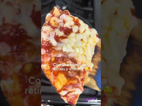 Señora Hacks: Cómo recalentar una pizza para que quede como recién hecha. #shorts #hacks