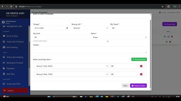 Sistem Manajemen Inventaris, Produksi, dan Penjualan Terintegrasi