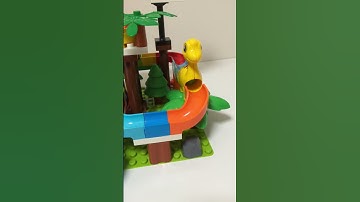 Satisfying Building Blocks Marble Run Time travel! A block coaster filled with dinosaurs!Short Video
