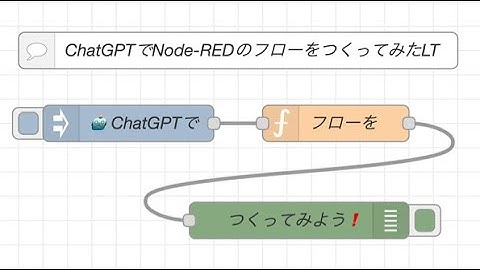 ChatGPTでNode-REDのフローをつくってみた