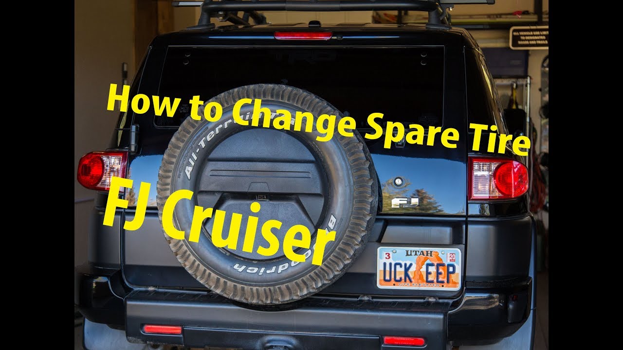 How To Remove Spare Tire On All Toyota Fj Cruisers Youtube