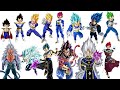 Todas las Transformaciones de Vegeta del 1 al 100