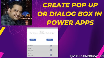 Create Popup or Dialog Box in Power Apps