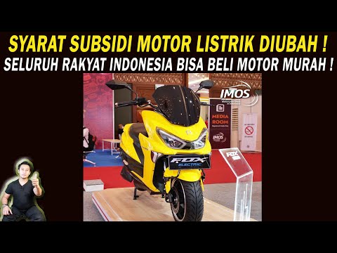 Syarat Subsidi Motor Listrik Diubah! Seluruh Rakyat Indonesia Bisa Beli Motor Murah❗️