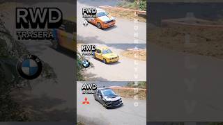 Diferentes tipos de tracción en la Rebollada#larebollada #asturias #drift #renault #mitsubishi #bmw