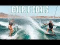 COUPLE GOALS | HUSBAND AND WIFE TANDEM WAKE SKATE ON LAKE MEAD