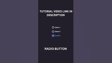 Radio Button using Html and Css 🤩#shorts #radiobutton #css