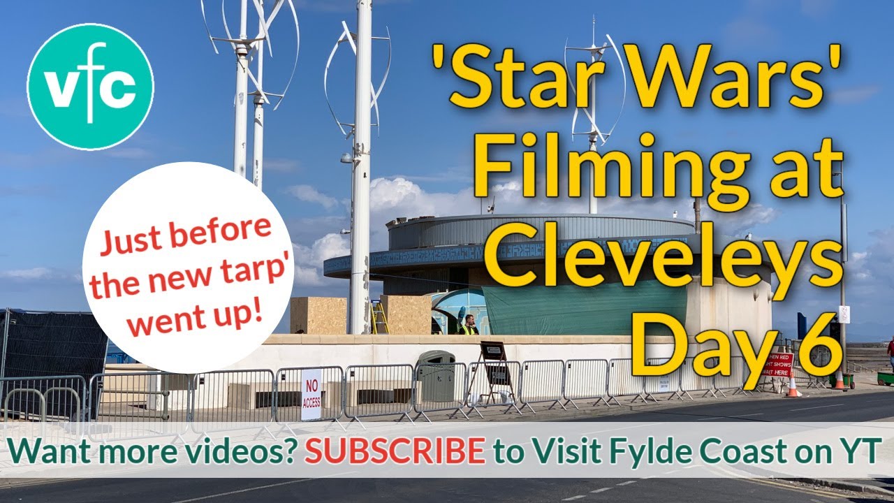 Star Wars Filming in Cleveleys Day 6 | Mary’s Shell | Beach walk | Setting Up Warms Up!