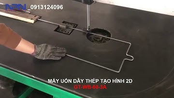 MÁY UỐN DÂY THÉP TẠO HÌNH 2D GT-WB-60-3A || LH: 0913124096 | cách tạo hình dây thép chính xác cao