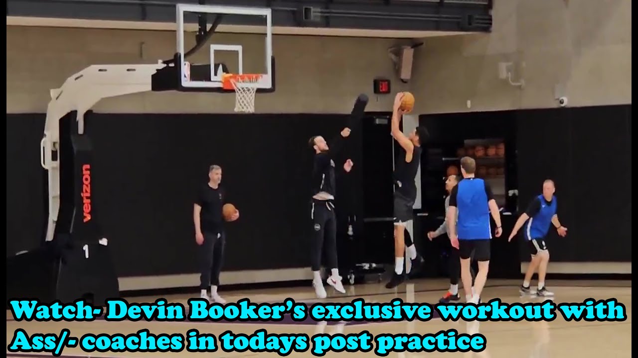 DEVIN BOOKER's EXCLUSIVE WORKOUT IN TODAYS POST PRACTICE AHEAD OF TONIGHTS PRESEASON GAME VS LAKERS