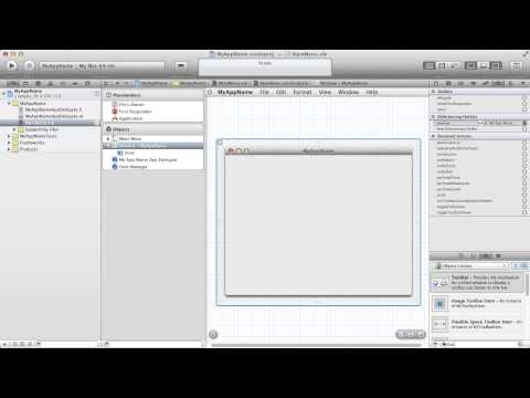 How to add toolbar to window in XCode