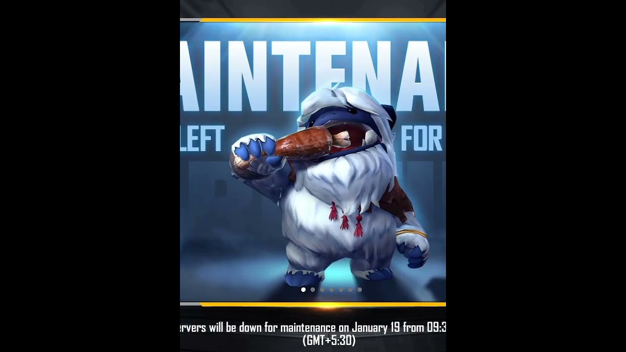 free fire maintenance 😭