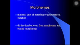 Morphology | Morphemes | Compounds