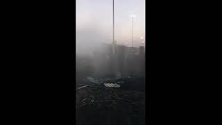 Oasis Fog Cannon Dust Suppression System using mist cannons for Coal Stock Yard #dustsuppression
