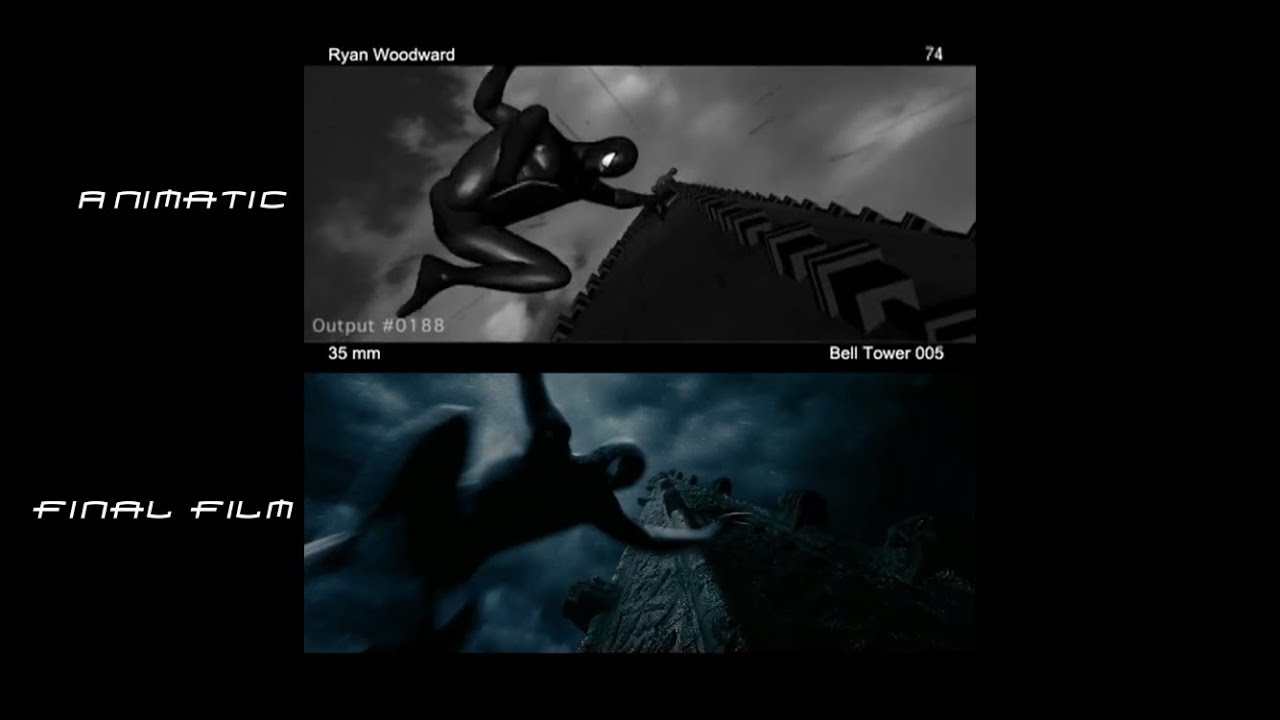 Spider-Man 3: Church Scene Animatic Comparison