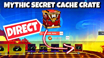 HOW TO GET MYTHIC SECRET CACHE CRATE DIRECTLY FREE IN COD MOBILE FOR MYTHIC AK117 LAVA REMIX IN CODM