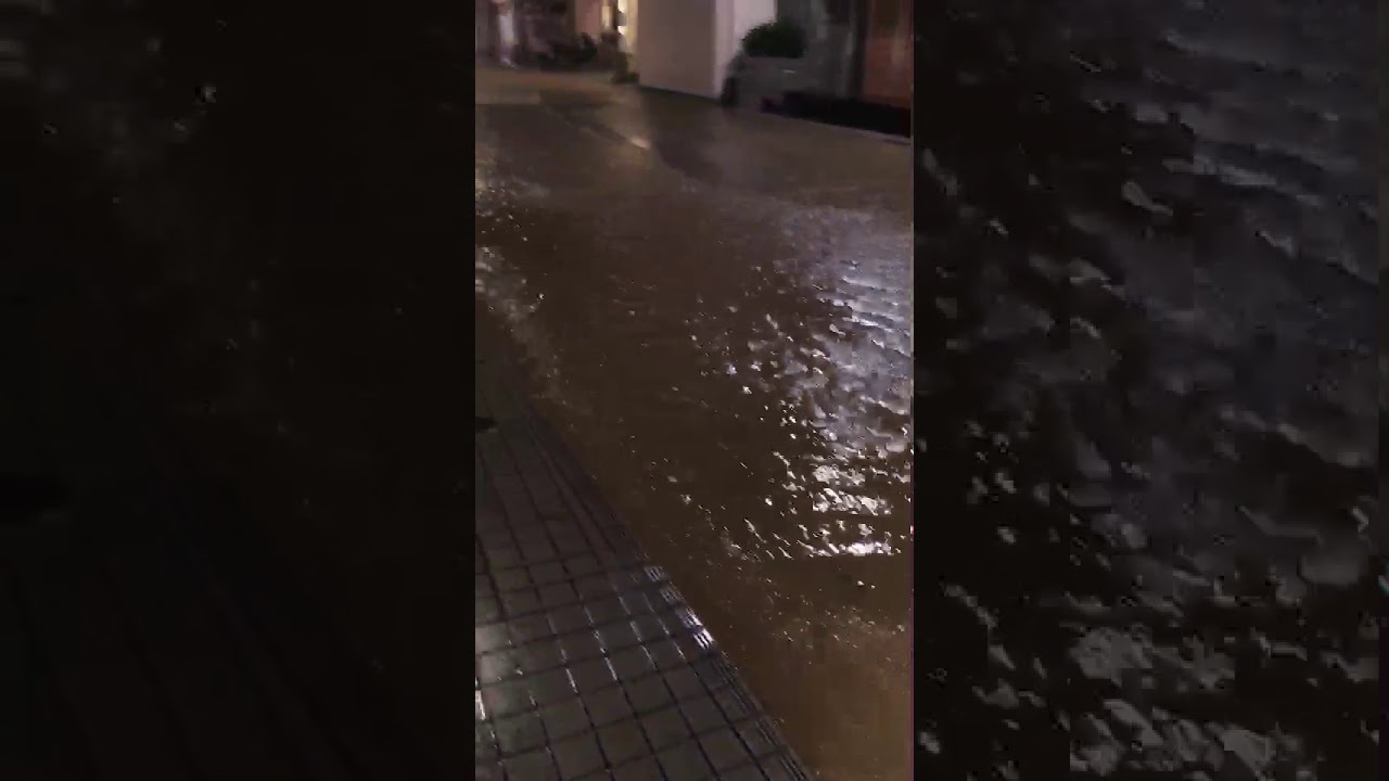 下沼部交差点浸水 YouTube