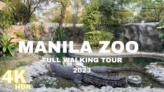 MANILA ZOO 2023 4K FULL WALK TOUR | Fun Activity in Manila | MALATE , METRO MANILA PHILIPPINES